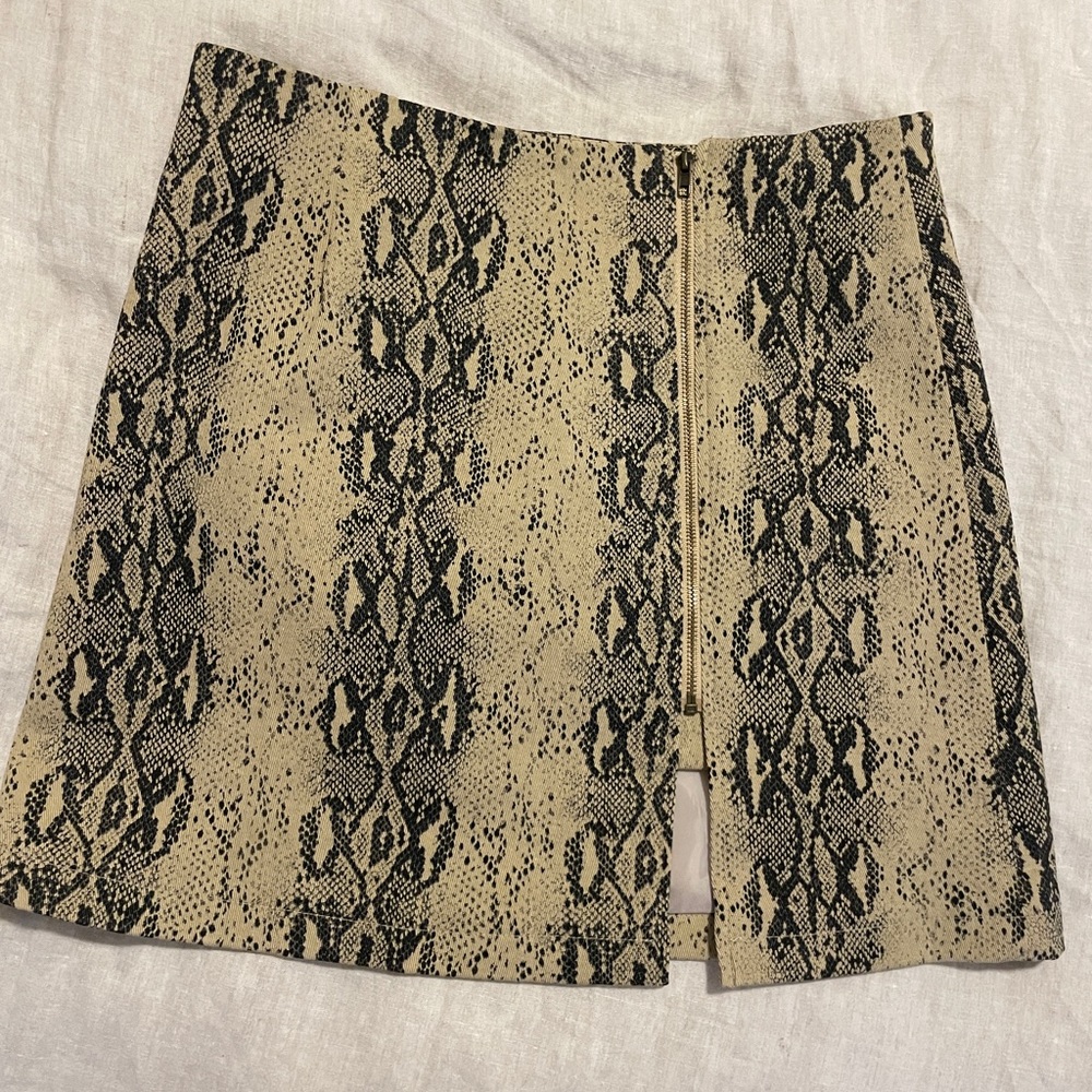 Snakeskin skirt
